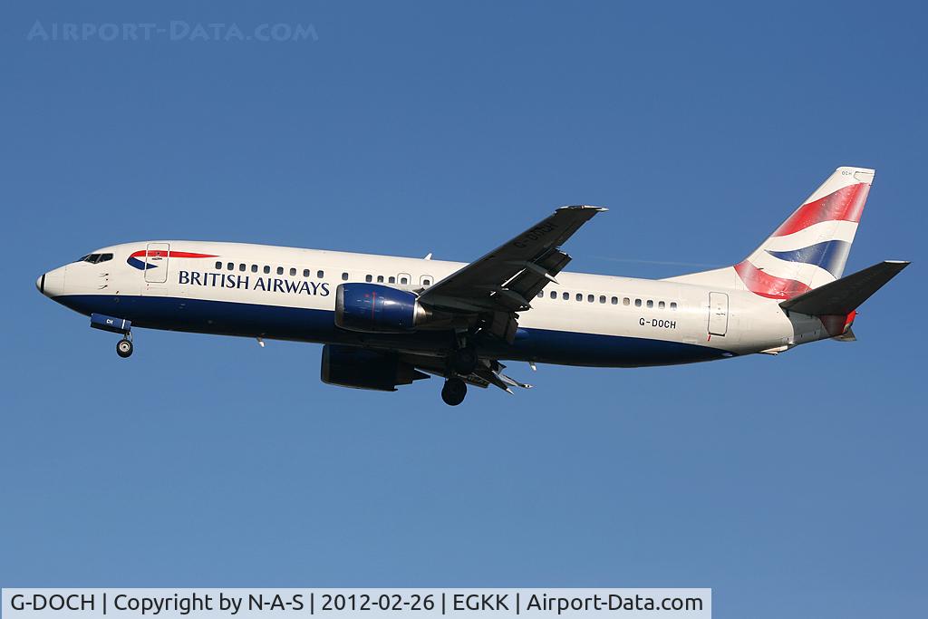 G-DOCH, 1991 Boeing 737-436 C/N 25428, Short final