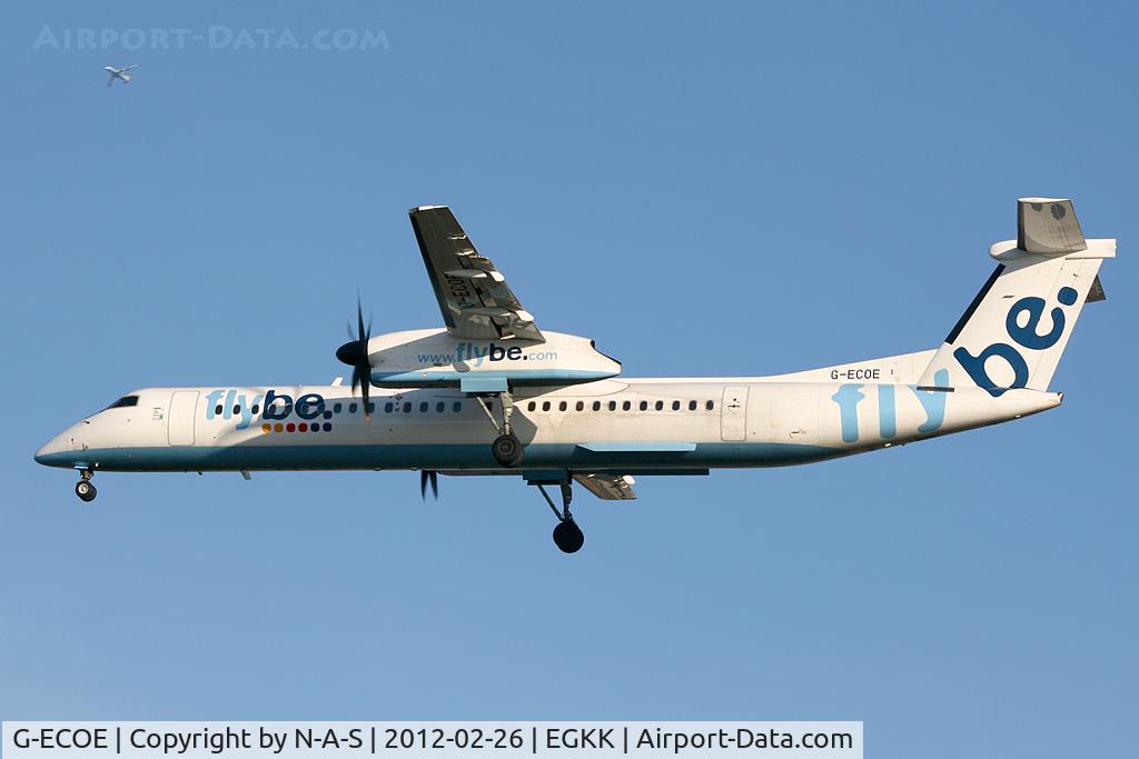 G-ECOE, 2008 De Havilland Canada DHC-8-402Q Dash 8 C/N 4212, Short final