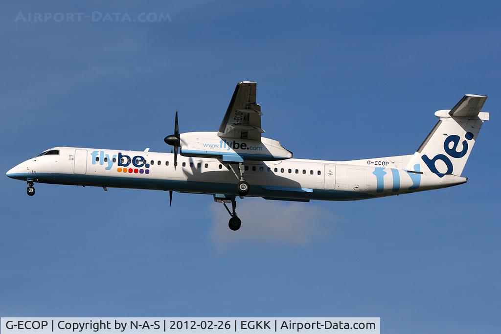G-ECOP, 2009 De Havilland Canada DHC-8-402Q Dash 8 C/N 4242, Short final