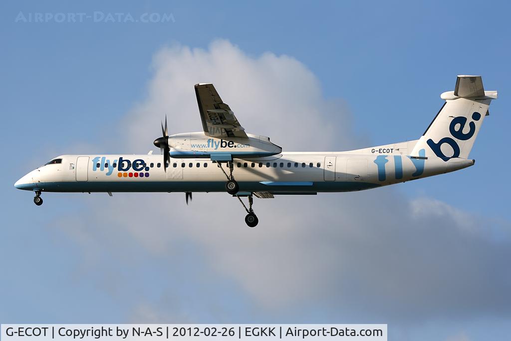 G-ECOT, 2009 De Havilland Canada DHC-8-402Q Dash 8 C/N 4251, Short final