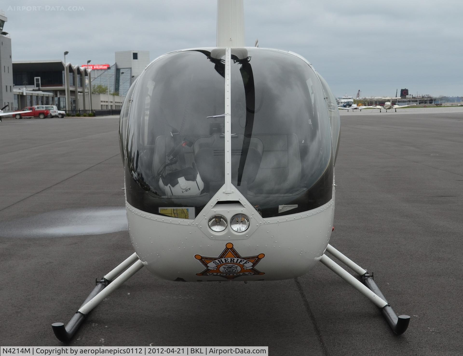 N4214M, Robinson R44 C/N 2008, A nose view of N4214M at KBKL.
