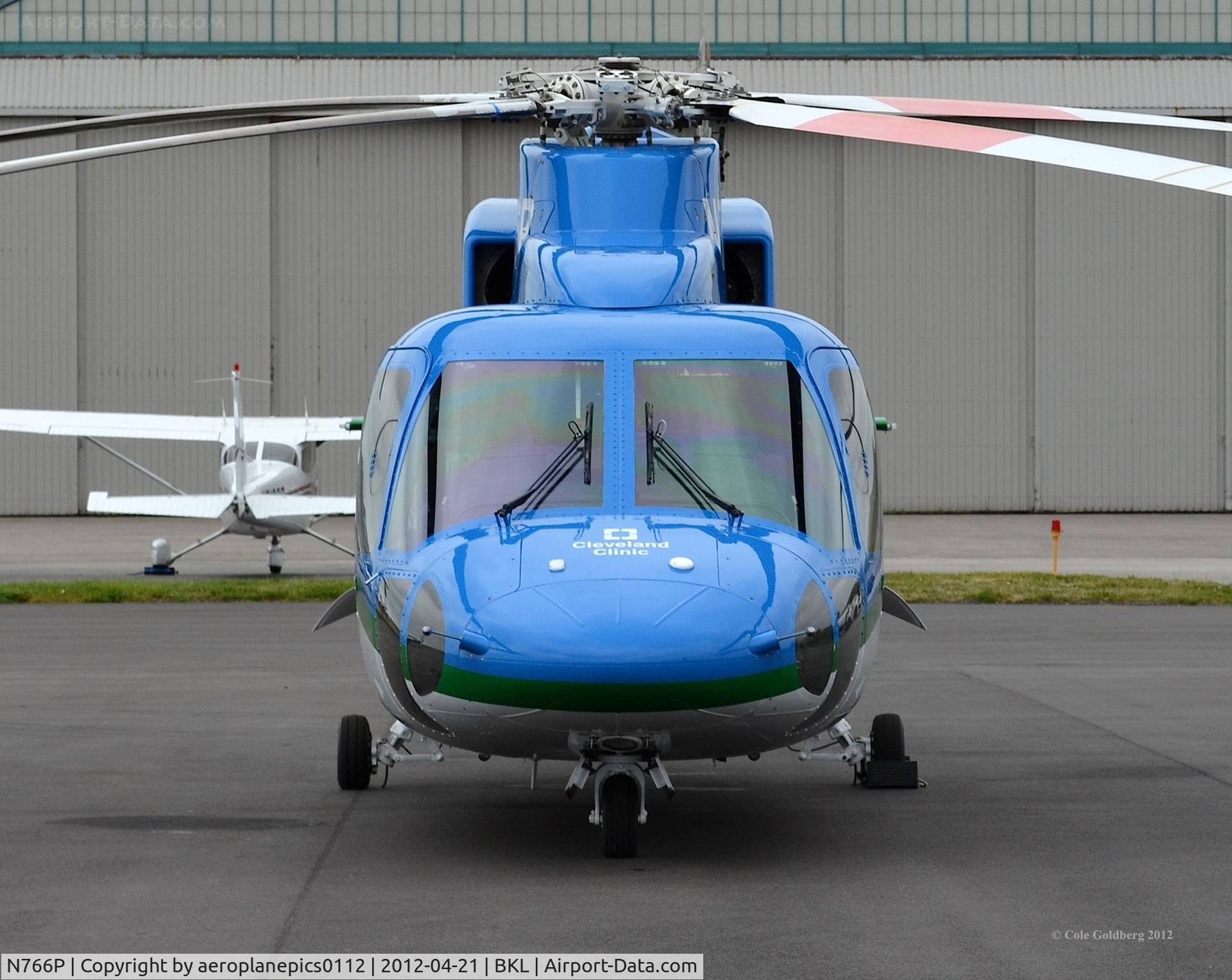 N766P, 2005 Sikorsky S-76C C/N 760594, A nose view of N766P at KBKL.