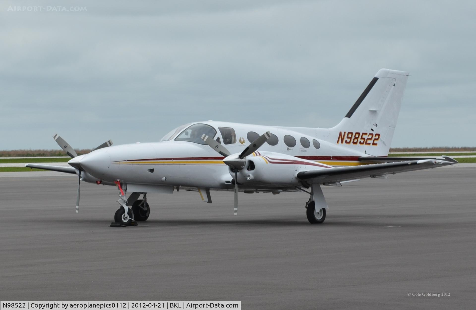 N98522, 1976 Cessna 421C Golden Eagle C/N 421C0081, N98522 seen on a cloudy day at KBKL.