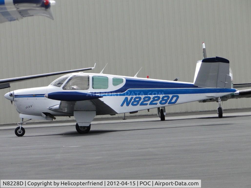 N8228D, 1957 Beech H35 Bonanza C/N D-5330, Parked at Howard Aviation