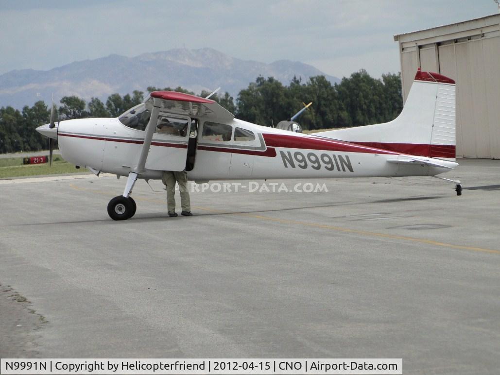 N9991N, 1975 Cessna 180J C/N 18052646, Being made ready to be put in her hanger