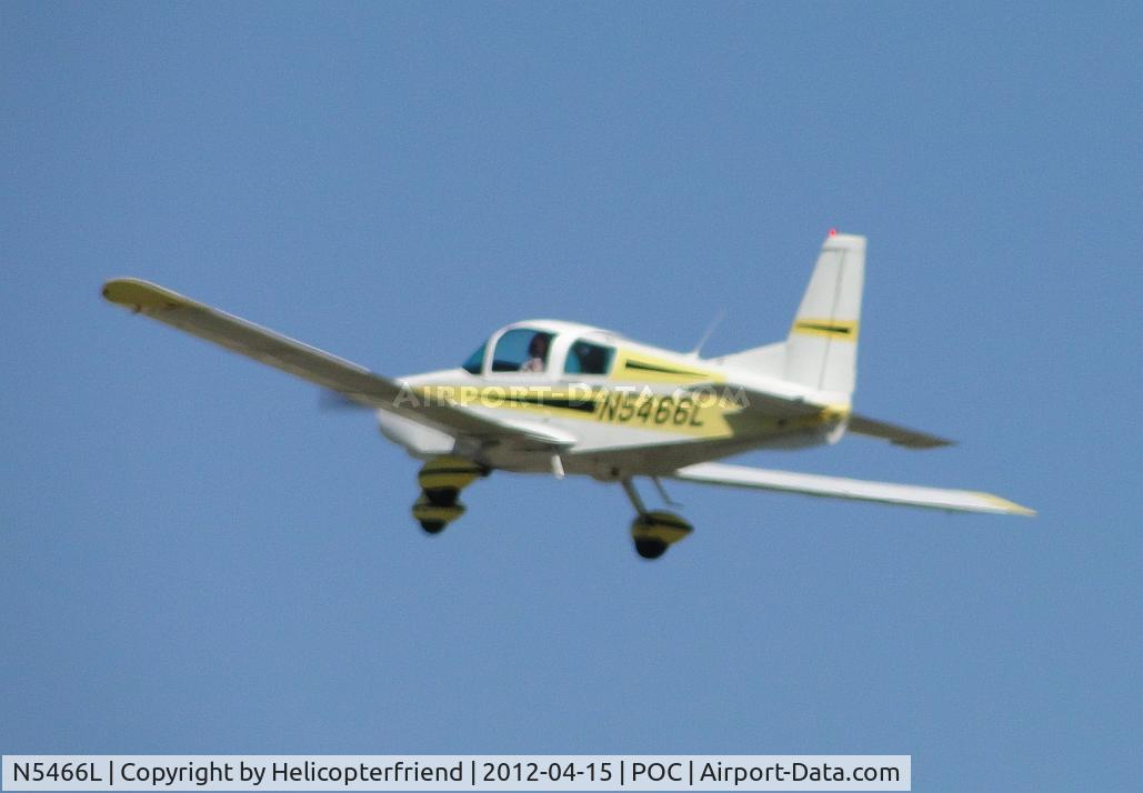 N5466L, 1973 Grumman American AA-5 Traveler C/N AA5-0366, Departing westbound