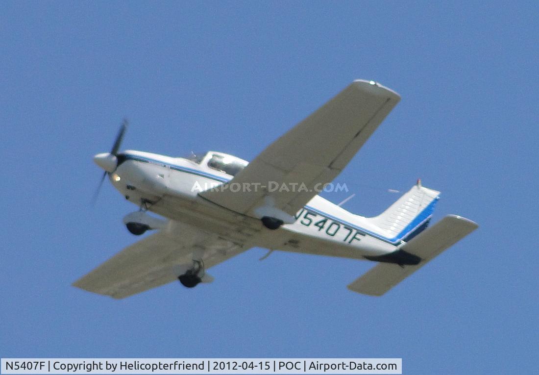 N5407F, 1977 Piper PA-28-181 Archer II C/N 28-7790112, Fly over