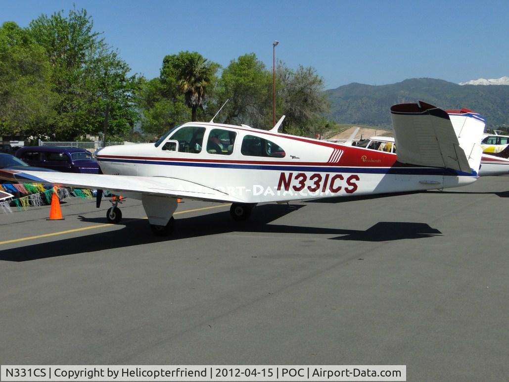 N331CS, 1963 Beech P35 Bonanza C/N D-7126, Parked for display