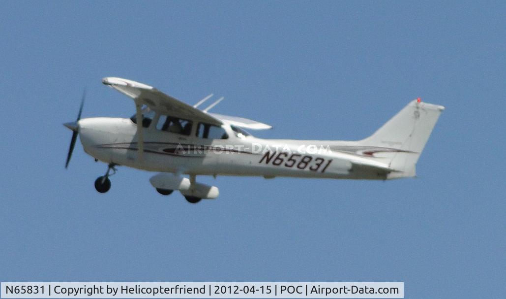N65831, 2005 Cessna 172S C/N 172S9796, Climbing out westbound