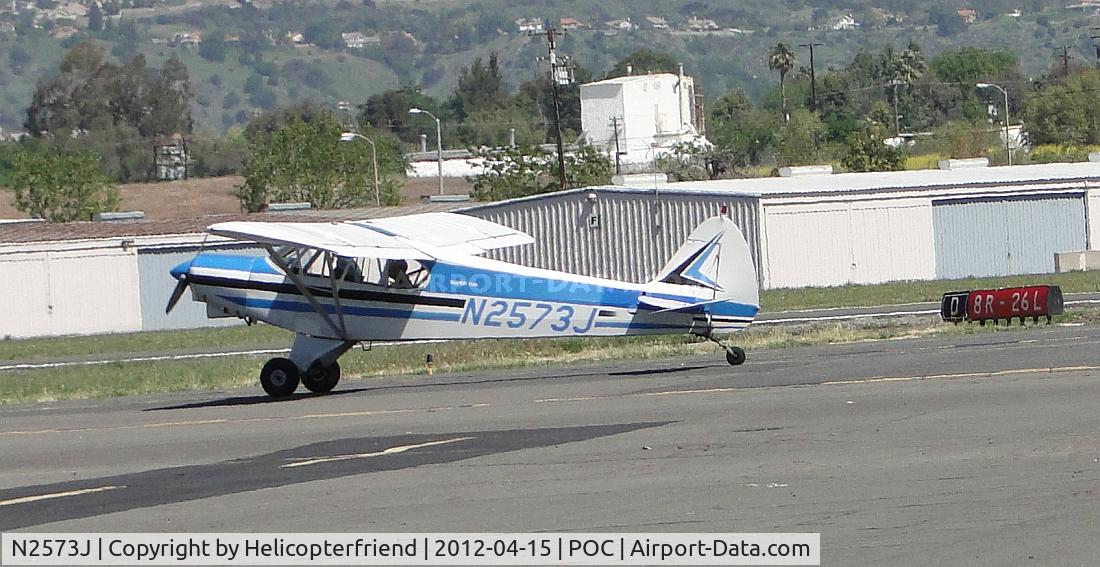 N2573J, 1979 Piper PA-18-150 Super Cub C/N 18-7909132, Taxiing to display area