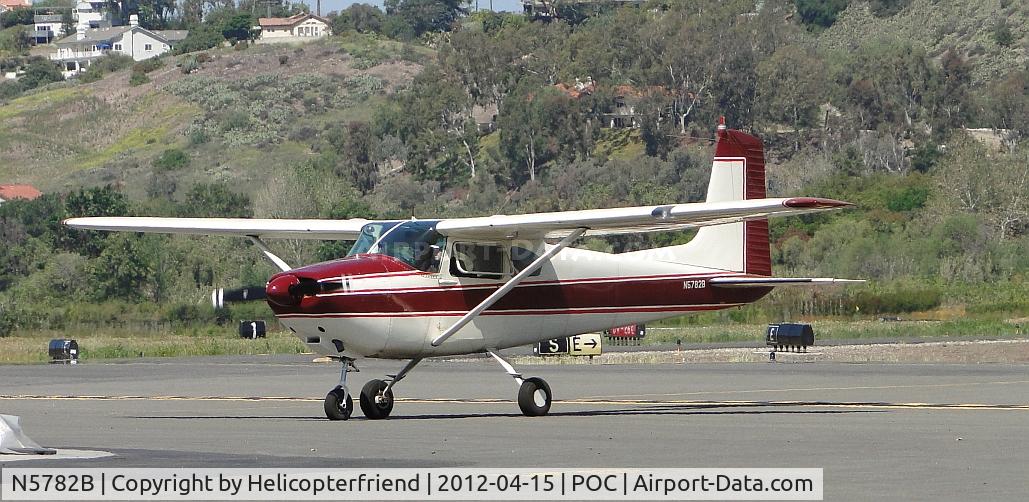 N5782B, 1956 Cessna 182 Skylane C/N 33782, Taxiing to transient parking area for display