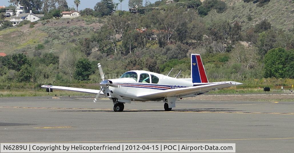 N6289U, 1962 Mooney M20C Ranger C/N 2128, Taxiing towards transient parking display area