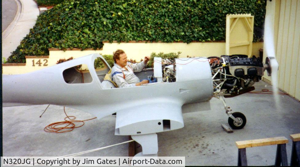 N320JG, 1990 Lancair 235 C/N 133, First engine run 1990