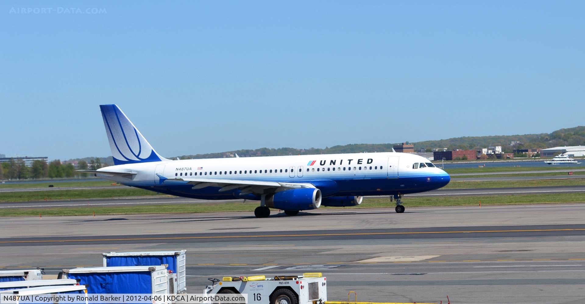 N487UA, 2002 Airbus A320-232 C/N 1669, Taxi DCA