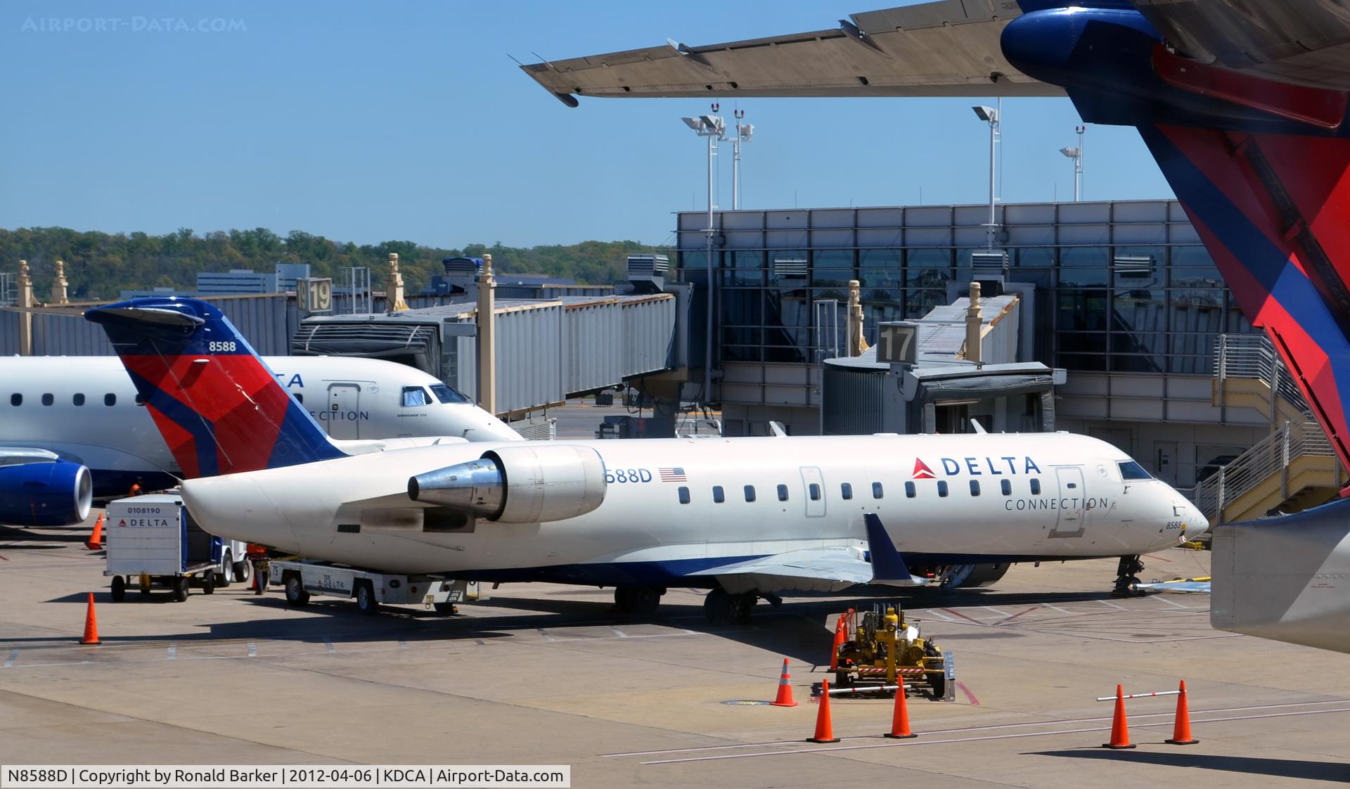 N8588D, 2001 Bombardier CRJ-200LR (CL-600-2B19) C/N 7588, DCA., VA