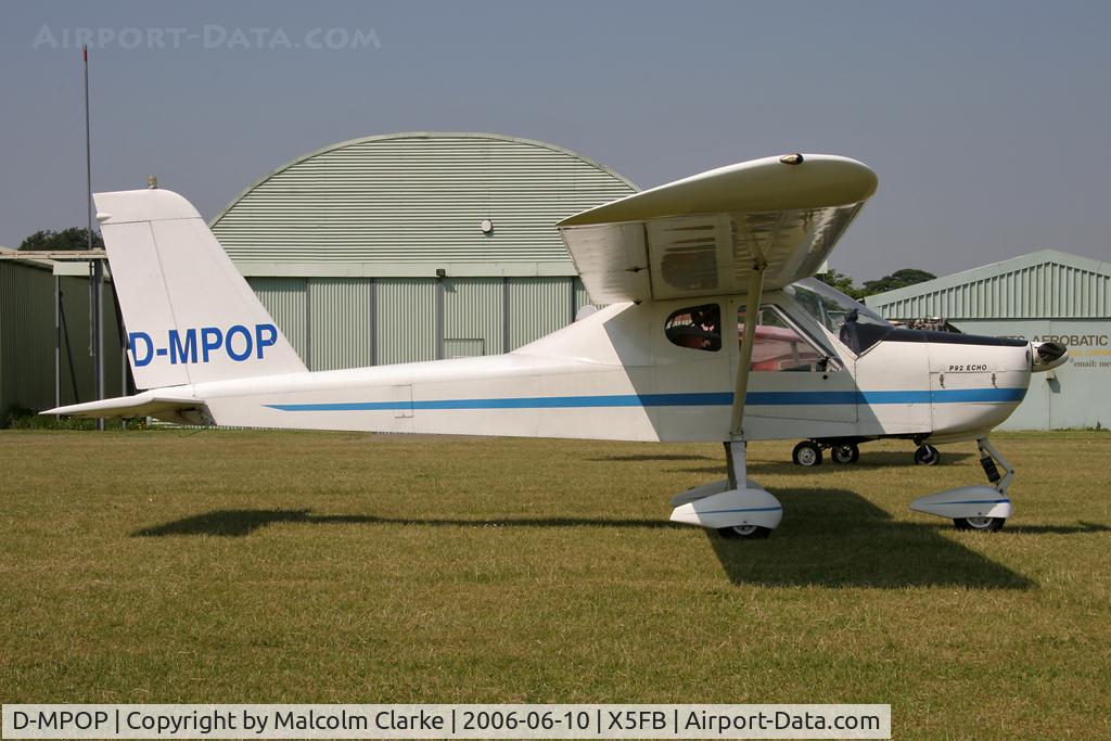 D-MPOP, Tecnam P-92 Echo C/N 165, Tecnam P.92 Echo, Fishburn Airfield, June 2006.