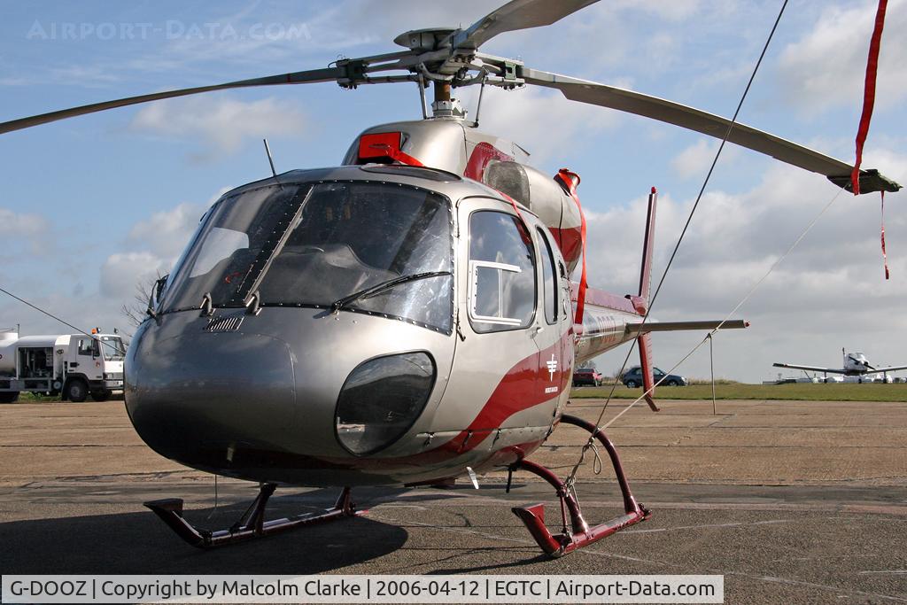G-DOOZ, 1987 Aerospatiale AS-355F-2 Ecureuil 2 C/N 5367, Aerospatiale AS-355F-2 Ecureuil 2, Cranfield Airport, April 2006.