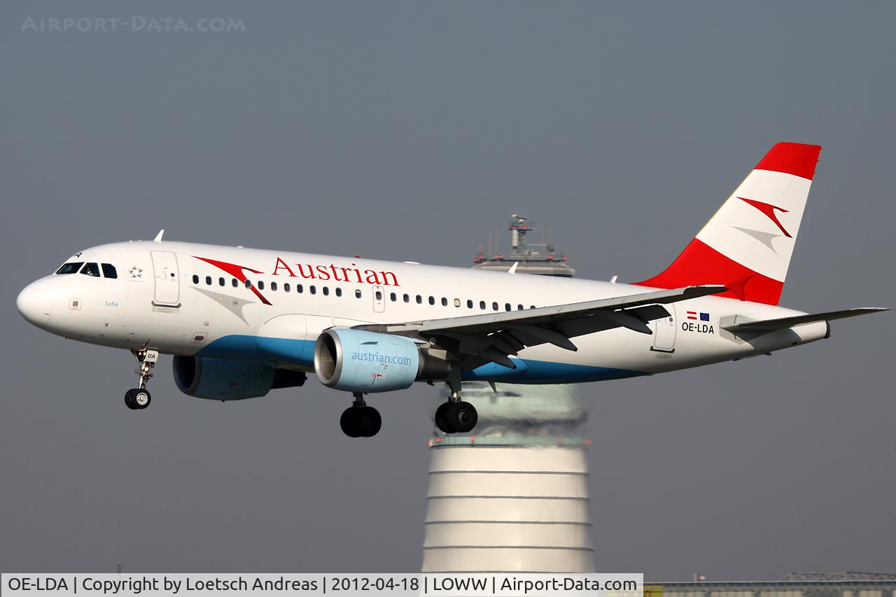 OE-LDA, 2004 Airbus A319-112 C/N 2131, OS768 Bucharest to Vienna, named 