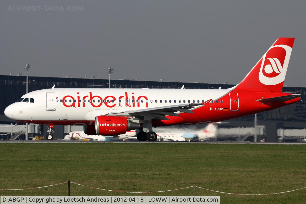 D-ABGP, 2008 Airbus A319-112 C/N 3728, AB8321 Vienna to Hannover