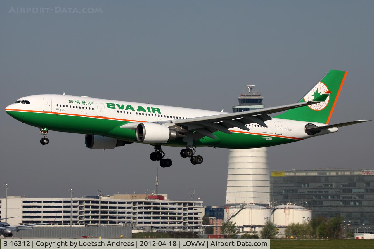 B-16312, 2006 Airbus A330-203 C/N 755, BR61 From: Taipei Chiang Kai-shek (TPE) Via: Bangkok Suvarnabhumi (BKK) To: Vienna Schwechat (VIE)