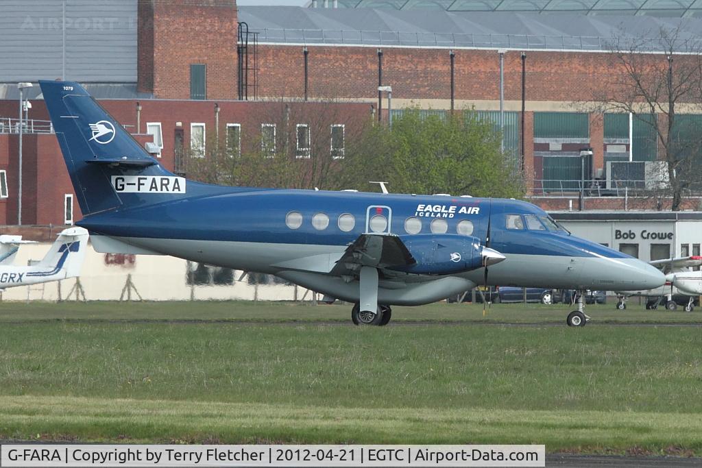 G-FARA, 1987 British Aerospace BAe-3102 Jetstream 31 C/N 740, 1987 British Aerospace BAe-3102 Jetstream 31, c/n: 740 - sporting a sticker registration and Eagle Air Iceland titles and painted under wings as TF-ORD
