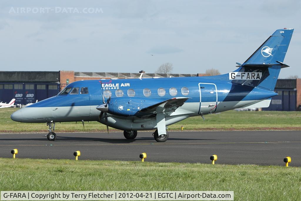 G-FARA, 1987 British Aerospace BAe-3102 Jetstream 31 C/N 740, 1987 British Aerospace BAe-3102 Jetstream 31, c/n: 740 - sporting a sticker registration and Eagle Air Iceland titles and painted under wings as TF-ORD