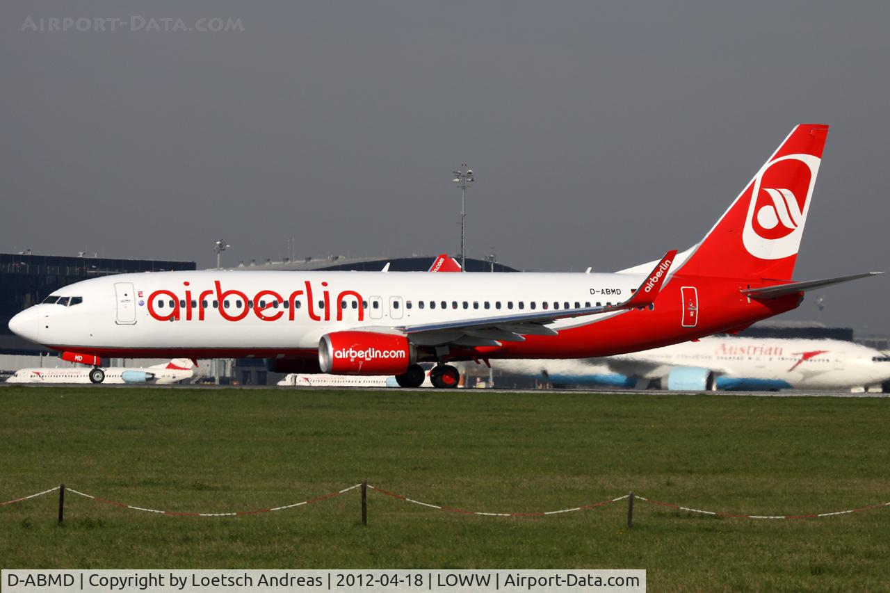 D-ABMD, 2011 Boeing 737-86J C/N 37761, AB8181 Vienna to Dusseldorf