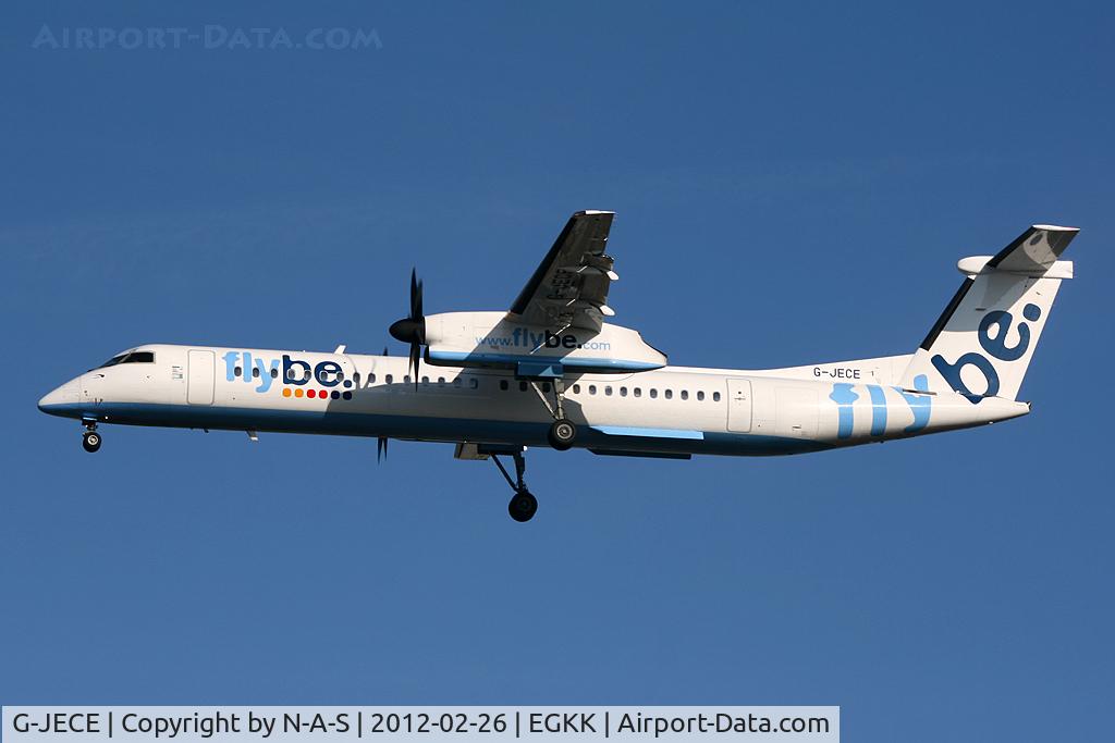 G-JECE, 2004 De Havilland Canada DHC-8-402Q Dash 8 C/N 4094, Short final