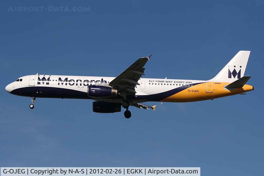 G-OJEG, 1999 Airbus A321-231 C/N 1015, Short final. New titles