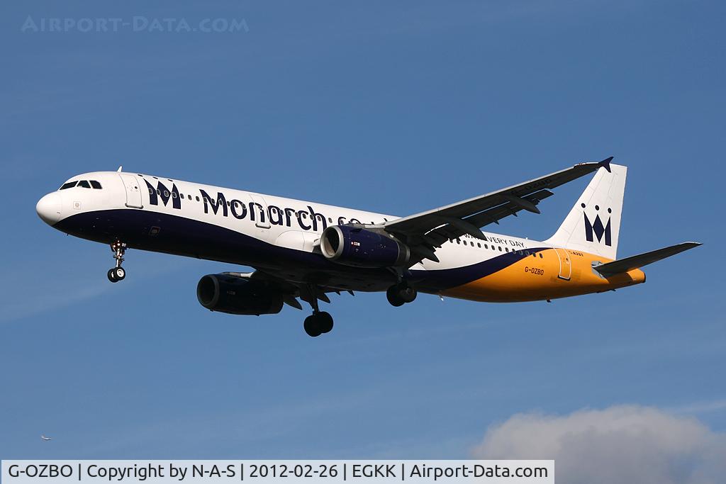 G-OZBO, 2000 Airbus A321-231 C/N 1207, Short final, new titles