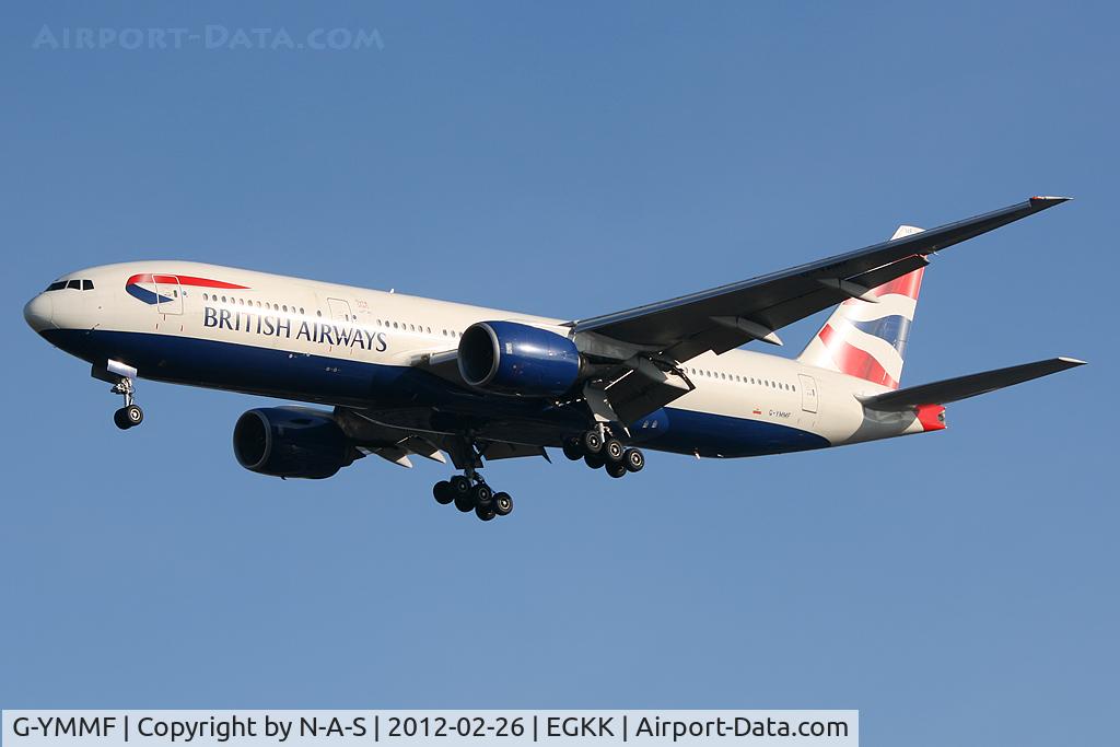 G-YMMF, 2000 Boeing 777-236 C/N 30307, Short final