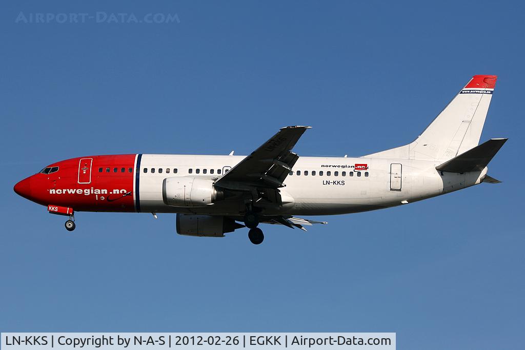 LN-KKS, 1989 Boeing 737-33A C/N 24094, In need of a repaint