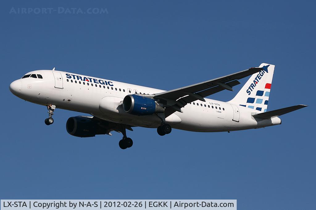 LX-STA, 1993 Airbus A320-212 C/N 446, Short final