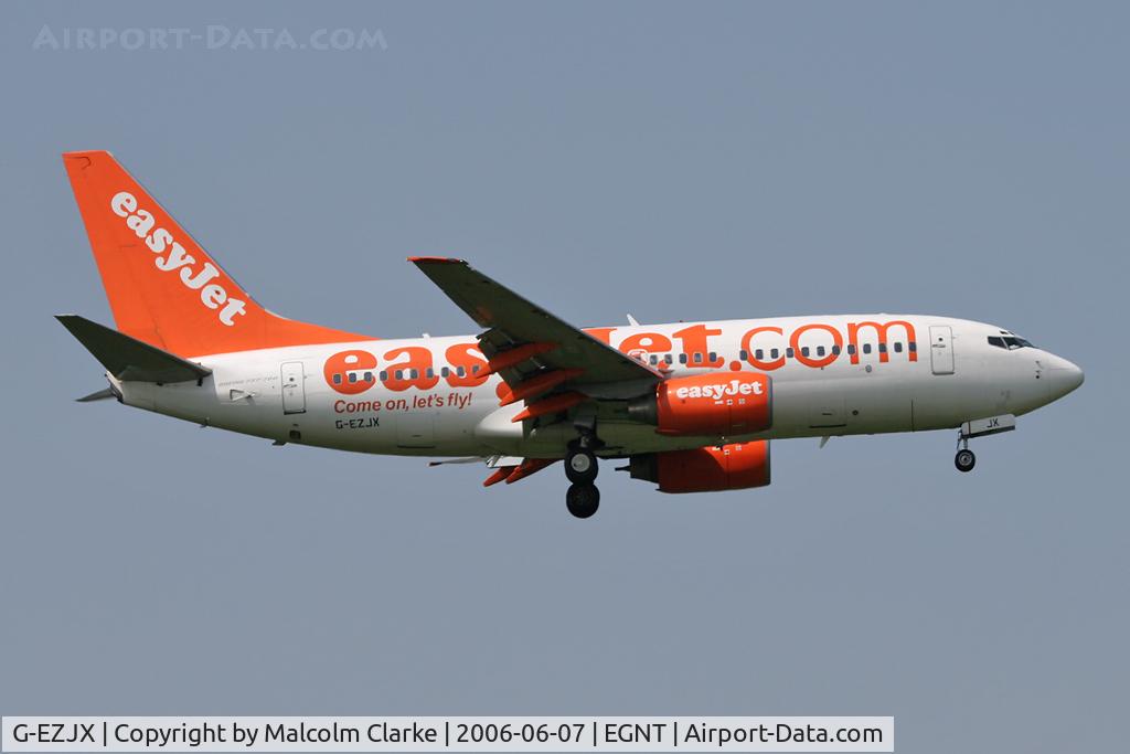 G-EZJX, 2003 Boeing 737-73V C/N 32419, Boeing 737-73V, Newcastle Airport, June 2006.