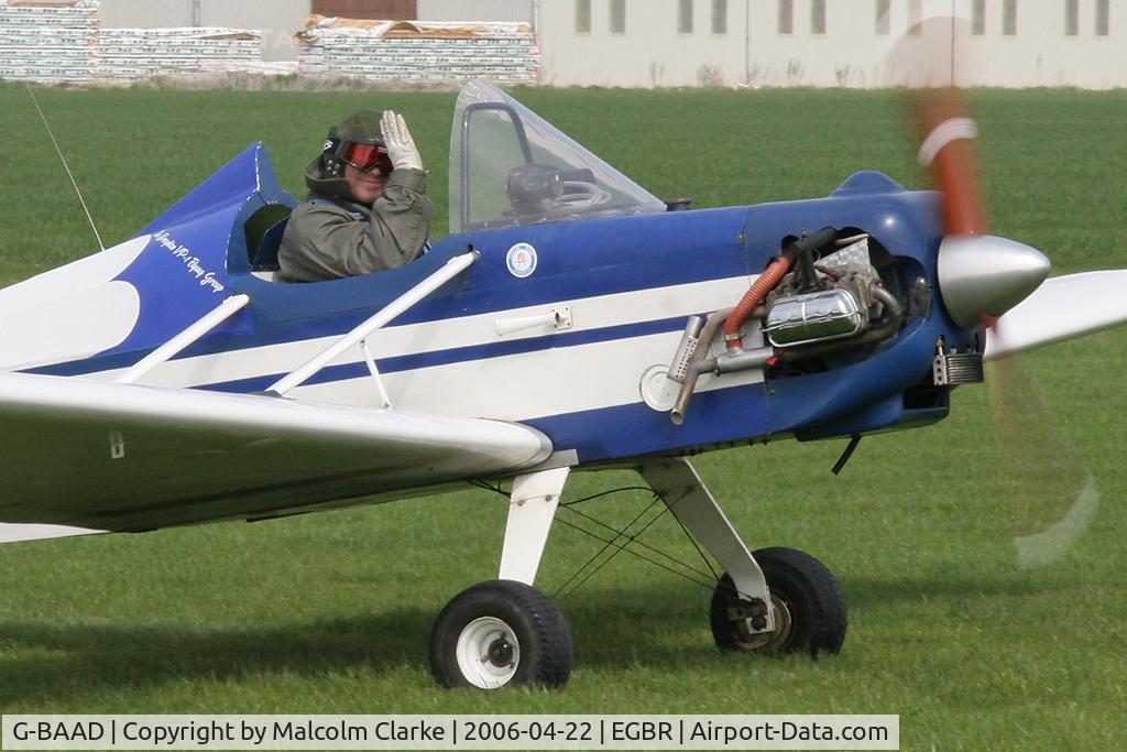 G-BAAD, 1973 Evans VP-1 Volksplane C/N PFA 1540, Evans VP-1, Breighton Airfield, April 2006.