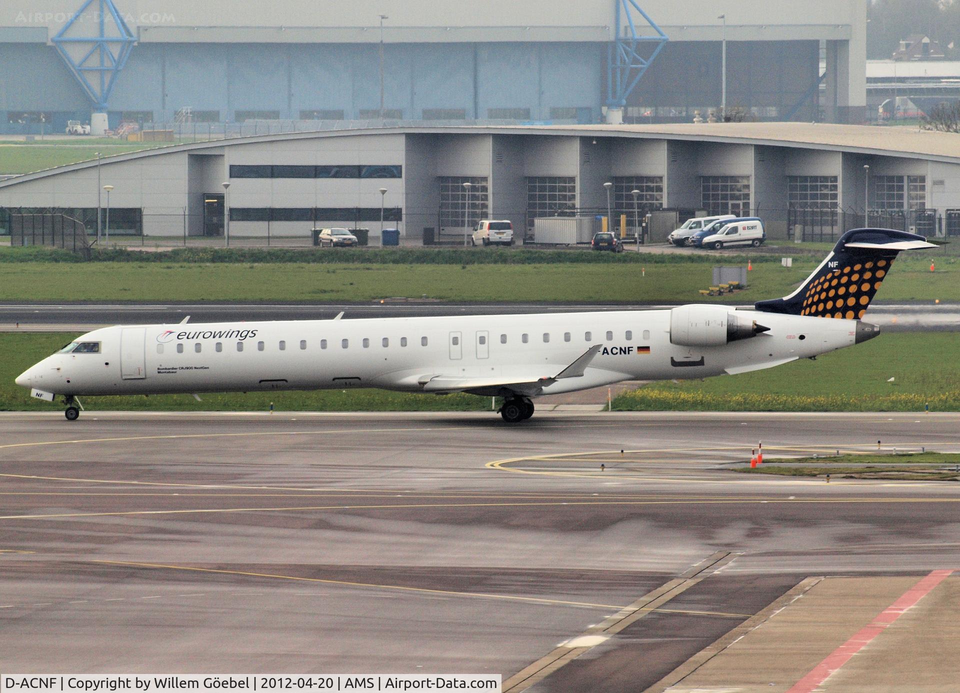 D-ACNF, 2009 Bombardier CRJ-900 (CL-600-2D24) C/N 15243, Taxi to the runway 24 of Schiphol Airport