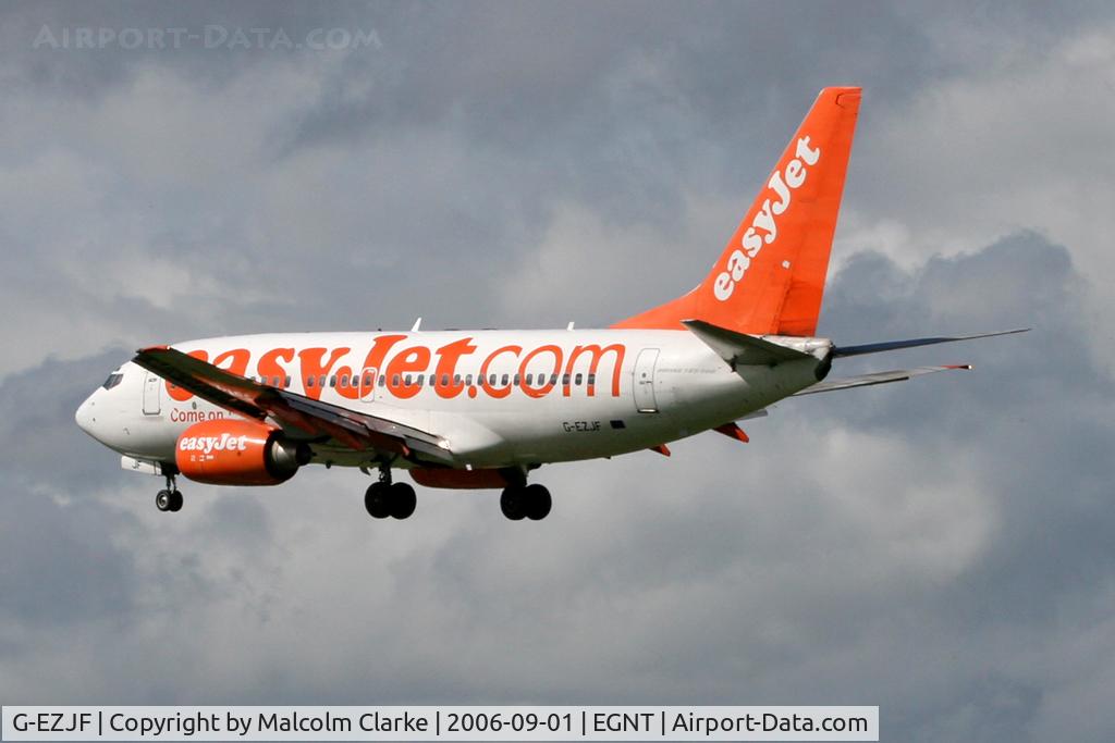 G-EZJF, 2001 Boeing 737-73V C/N 30243, Boeing 737-73V, Newcastle Airport, September 2006,