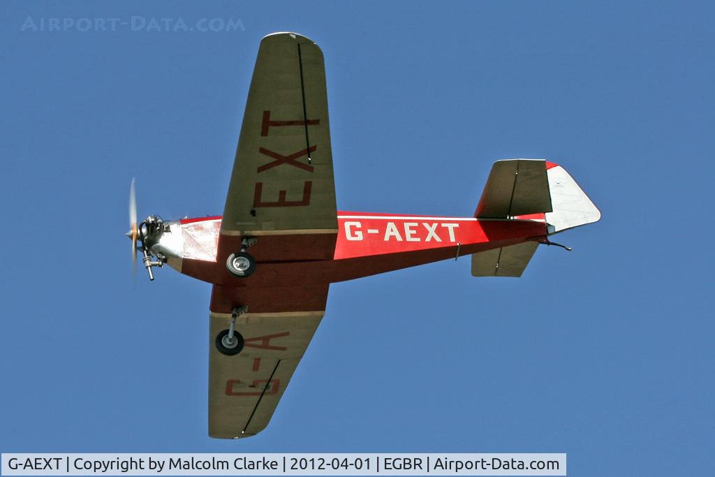 G-AEXT, 1937 Dart Kitten II C/N 123, Dart KITTEN II, Breighton Airfield's 2012 April Fools Fly-In.