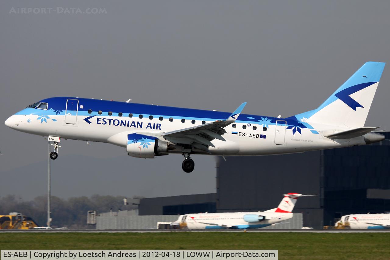 ES-AEB, 2005 Embraer 170LR (ERJ-170-100LR) C/N 17000106, Tallinn to Vienna