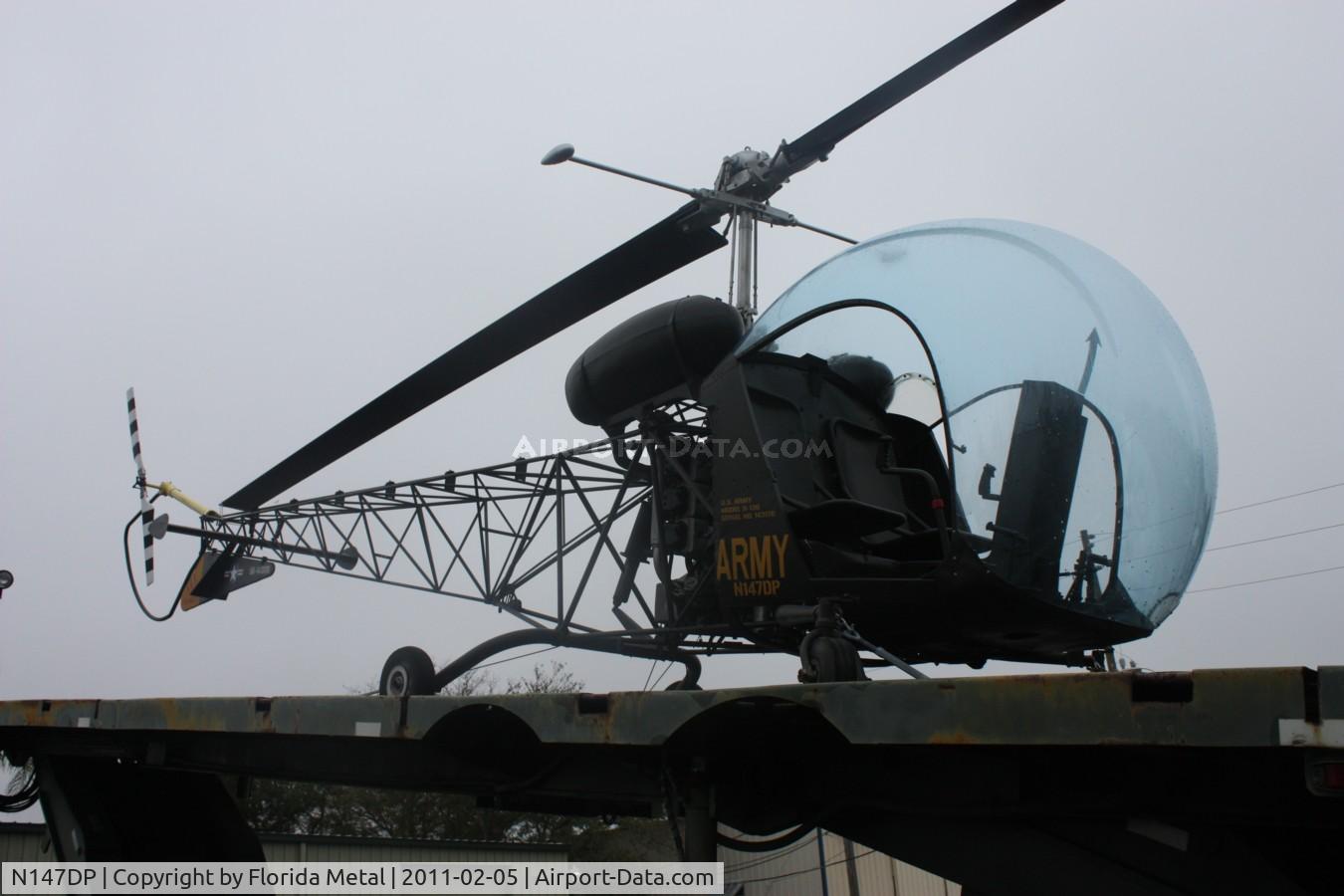N147DP, 1956 Bell 47G C/N 1685, H-13 outside Military Museum Largo FL