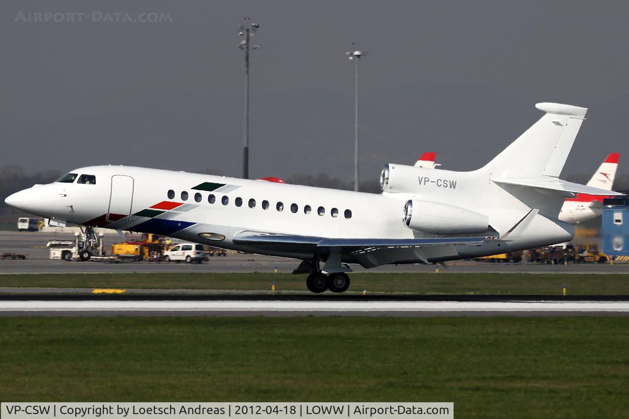 VP-CSW, 2011 Dassault Falcon 7X C/N 143, Volkswagen Air Service