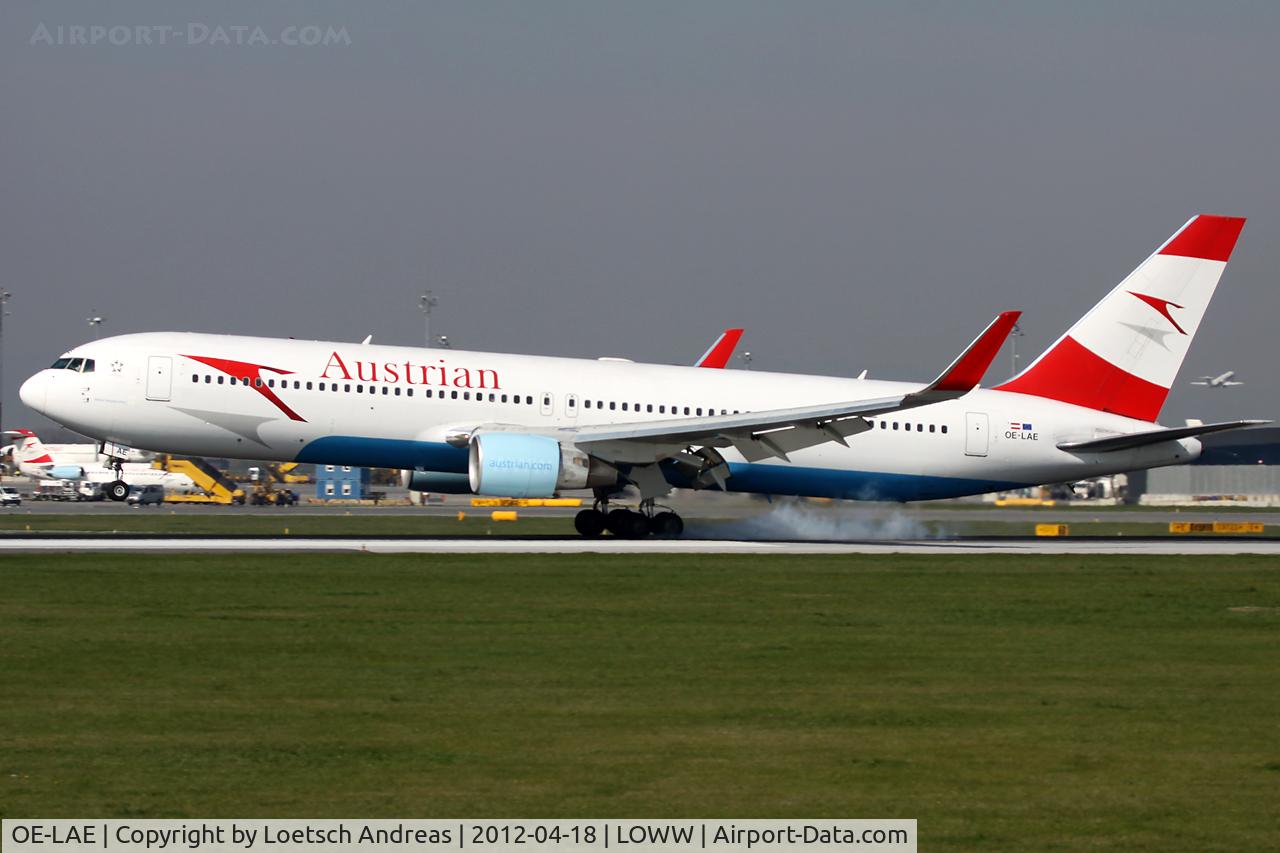 OE-LAE, 2000 Boeing 767-3Z9/ER C/N 30383, OS860 Tel Aviv Ben Gurion (TLV) to Vienna Schwechat (VIE)