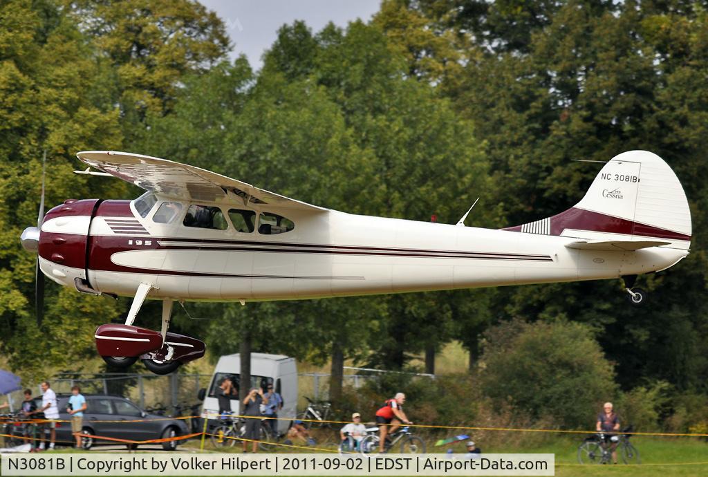 N3081B, 1952 Cessna 195B Businessliner C/N 7966, Oldtimer Meeting Hahnweide 2011