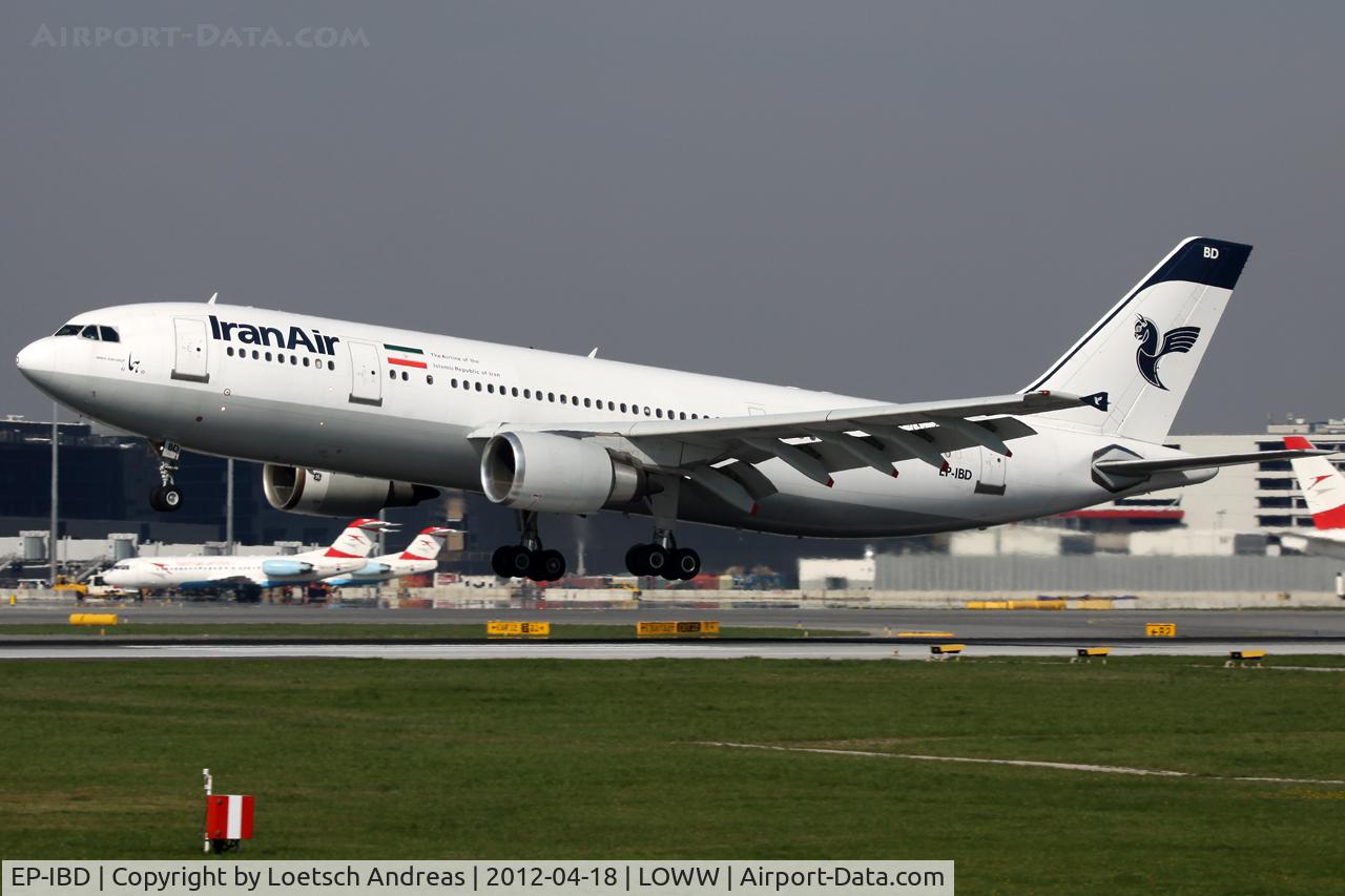EP-IBD, 1993 Airbus A300B4-605R C/N 696, Iran Air IR721 Tehran Imam Khomeini (IKA) to Frankfurt Main (FRA)