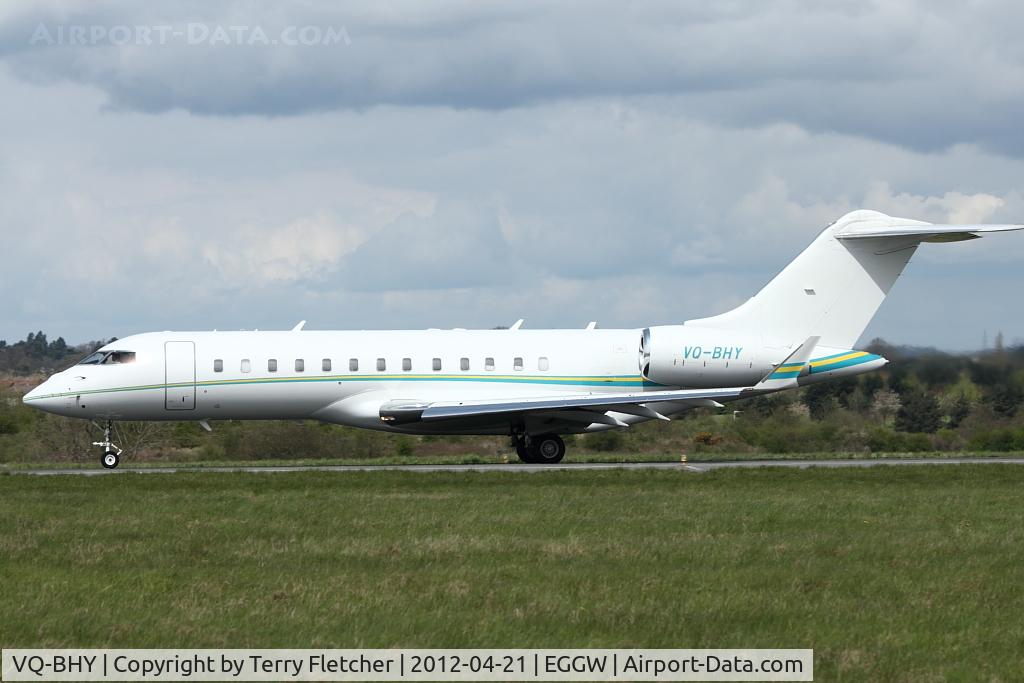 VQ-BHY, 2010 Bombardier BD-700-1A10 Global Express C/N 9151, 2010 Bombardier BD-700-1A10 Global Express, c/n: 9151 at Luton