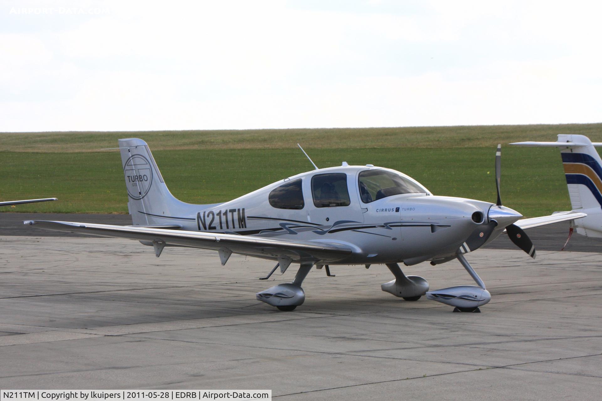 N211TM, Cirrus SR22 GTS Turbo C/N 3572, At Aviation Expo Europe on the former Bitburg Airbase.