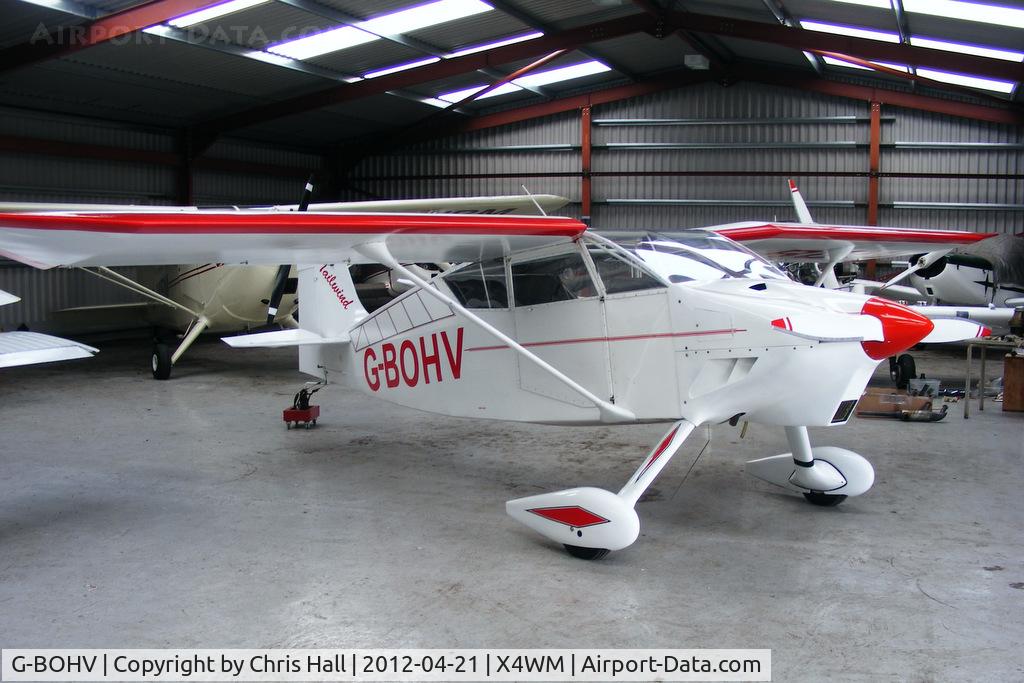 G-BOHV, 1990 Wittman W-8 Tailwind C/N PFA 031-11151, resident aircraft