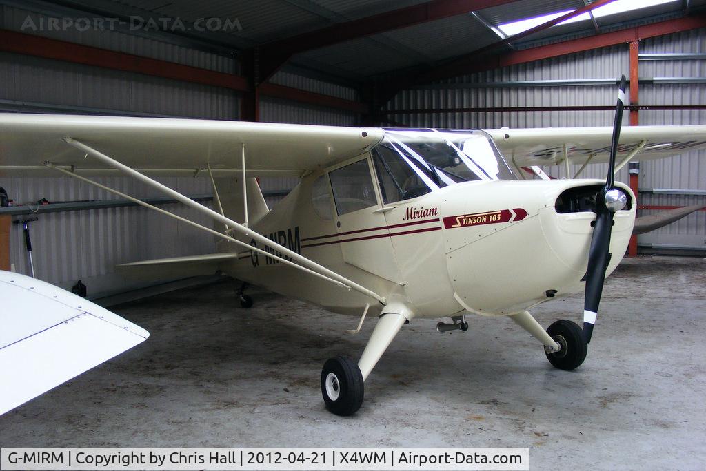 G-MIRM, 1939 Stinson HW-75 C/N 7040, resident aircraft