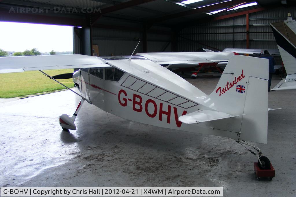 G-BOHV, 1990 Wittman W-8 Tailwind C/N PFA 031-11151, resident aircraft