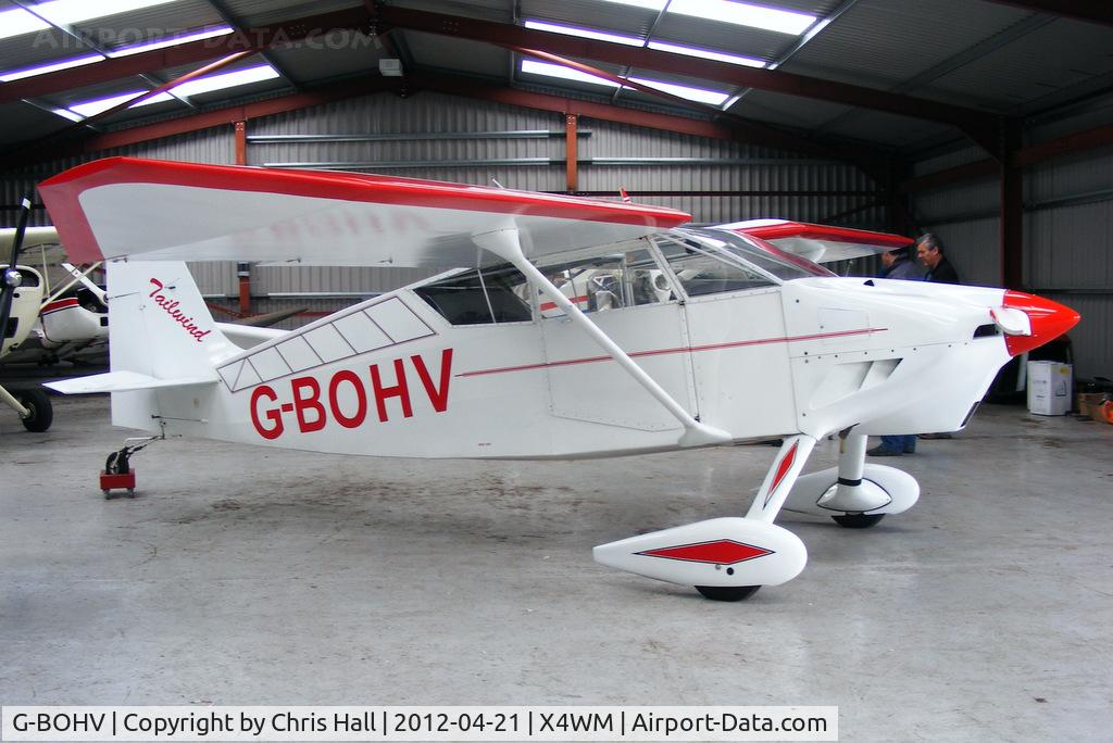 G-BOHV, 1990 Wittman W-8 Tailwind C/N PFA 031-11151, resident aircraft